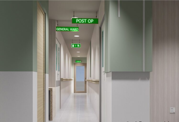 Healthcare interior view at BNB Hospital, Pokhara Kaski