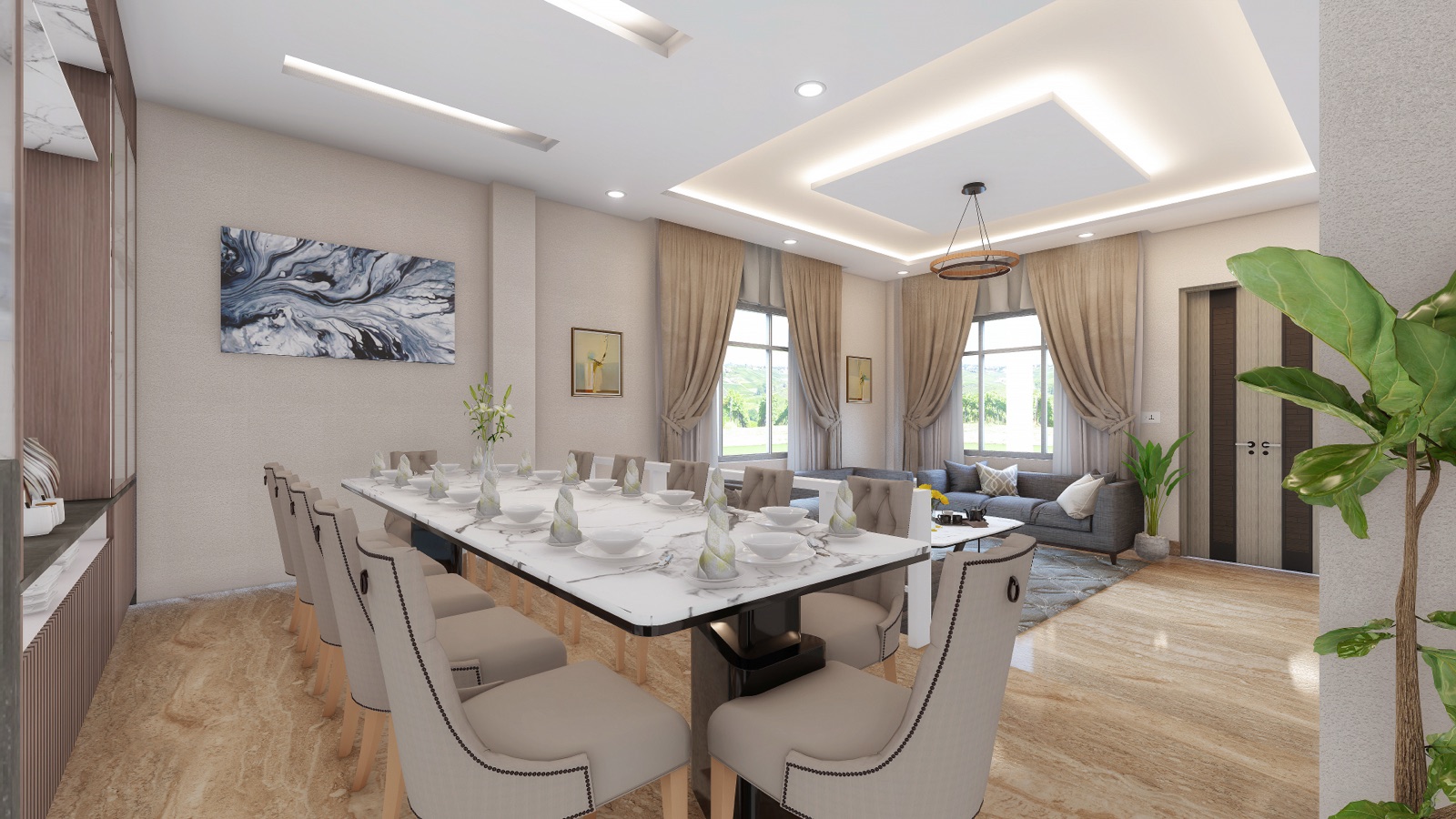 Residence Interior Design, Hanumannagar – Living Room 2