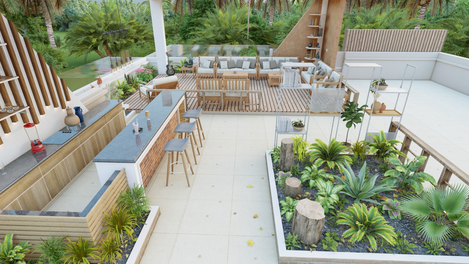 Residence Interior Design, Hanumannagar – Roof 2