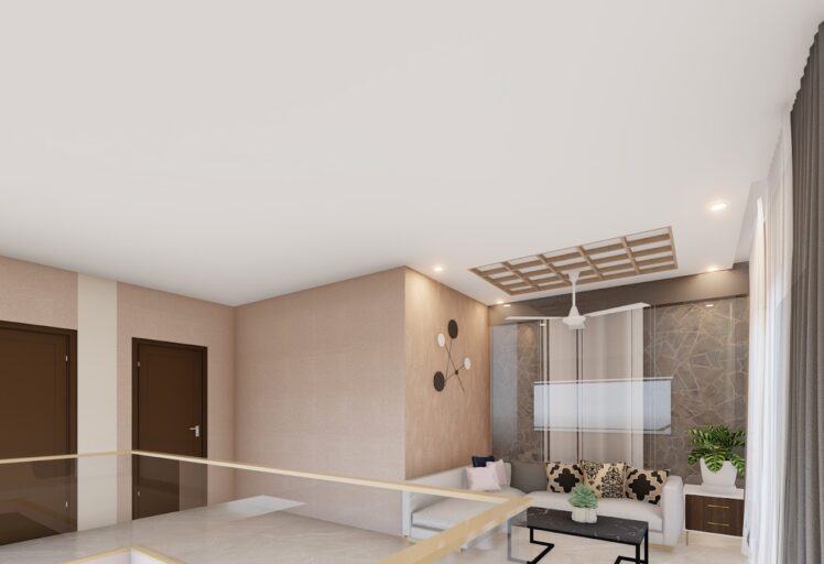 Interior view of the residence interior design project in Kathmandu
