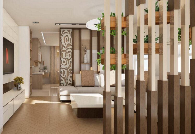 Interior view of the Nagarjun residence interior design project, Kathmandu